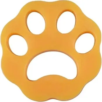 Lapač chlupů do pračky | míčky do pračky - žlutá packa psa