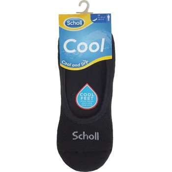 Pánské oblečení P0_0312 COOL NOSHOW neviditelné bavlněné ponožky Scholl 43-46 černá