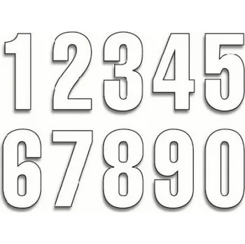 Speciální papír OEM Číslice bílá samolepka Varianta 1739: samolepící písmeno Z