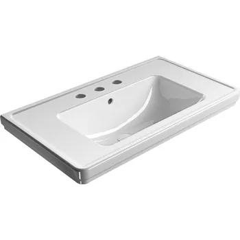 Umyvadlo CLASSIC keramické umyvadlo 90x50cm, 3 otvory, bílá ExtraGlaze