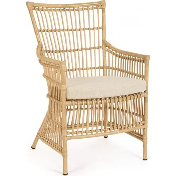 BIZZOTTO zahradní ratanové křeslo ADELMA světlé 0660427