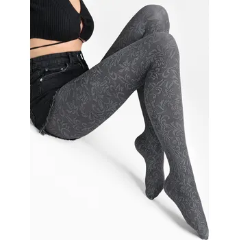 Dámské punčochy punčocháče INTENSE X13 1/2 black grey