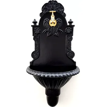 Zahradní Umyvadlo ROYAL z lehké slitiny hliníku, černé, SET