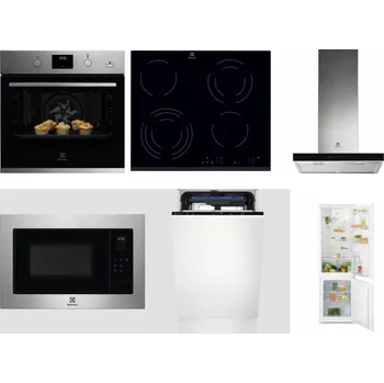 Set domácích spotřebičů ELECTROLUX KODGH70TX + ELECTROLUX EHF6343FOK + ELECTROLUX LFT766X + ELECTROLUX EMS4253TEX + ELECTROLUX EEM23100L + ELECTROLUX LND5FE18S