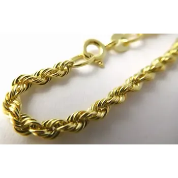 Řetízek Klenoty Budín Mohutný zlatý masivní řetízek - valis šířka cca 2,5mm 585/4,13gr 50cm HK6053 (Klenoty Budín Mohutný zlatý masivní řetízek - valis šířka cca 2,5mm 585/4,13gr 50cm HK6053)