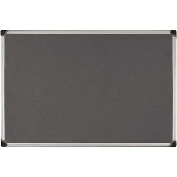 Textilní filcová tabule Bi-Maya W Felt 106x75, ALU rám, šedá