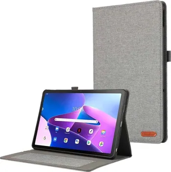Pouzdro na tablet Jeans Obal Na Lenovo Tab M10 5G Barva: Šedá