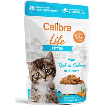 Krmivo pro kočku Calibra Cat Life kapsa Kitten Salmon in gravy 85g (min. odběr 28 ks)