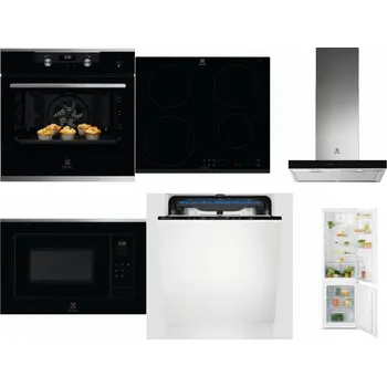 Set domácích spotřebičů ELECTROLUX KODEH70X + ELECTROLUX LIR60430 + ELECTROLUX LFT766X + ELECTROLUX LMS4253TMX + ELECTROLUX EES48200L + ELECTROLUX LND5FE18S