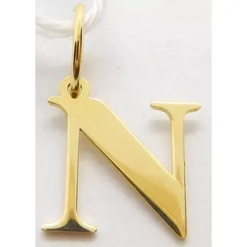 Přívěsek Klenoty Budín Zlatý přívěsek - písmeno N 585/0,22gr GUPYN-43351 (Klenoty Budín Zlatý přívěsek - písmeno N 585/0,22gr GUPYN-43351)