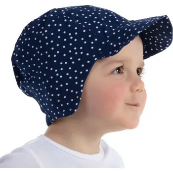 Čepice Dupeto Čepice s kšiltem Modrý puntík Obvod: 46 - 48 cm
