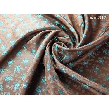 HEDVA ČESKÝ BROKÁT Ondrin 160 krojový brokát MALÉ KVĚTY hnědá | 317