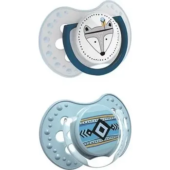 LOVI Dudlík 0-3m silikonový dynamický Indian summer 2ks Boy (22/855BOY)