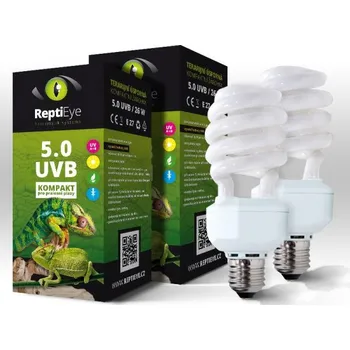 Osvětlení do terária DoubleSet ReptiEye UVB 5.0 Varianty: 1x 26w, 1x 13w