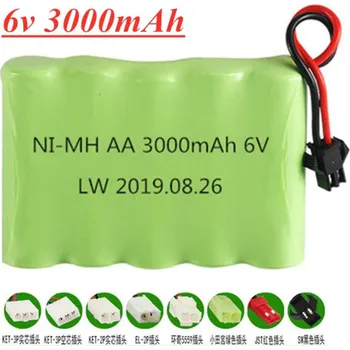 Battery pack 6V 3000mAh AA NiMH pro RC hračky Automobily Tank SM