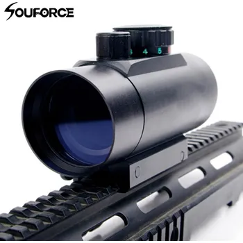 Měřící laser Vysoce kvalitní vodotěsný 1X45 červený zelený dotykový laserový záběr Teleskopický reflexní rozsah s 20mm držákem pro lov E