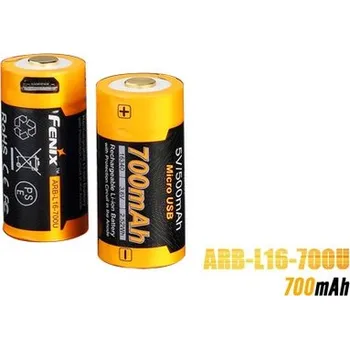 Článková baterie Akumulátor Fenix ARB-L16-700U USB nabíjecí 700mAh Li-ion 16340 RCR123A
