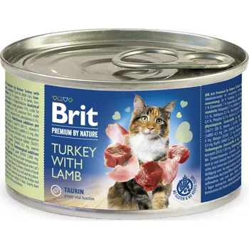 Brit Premium Cat by Nature konz Turkey&Lamb 200g (min. odběr 6 ks)