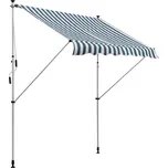 Teleskopická markýza 200 x 150 cm | zelená + bílá