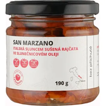 Sušená zelenina Nakládaná rajčata bez příchutě Pomodoro Moravia Obsah: 190 g