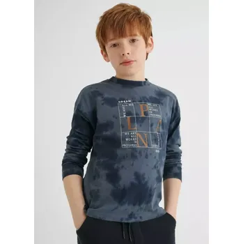 Chlapecké tričko Chlapecké batikované triko dlouhý rukáv Mayoral 7005-84 modré velikost 140