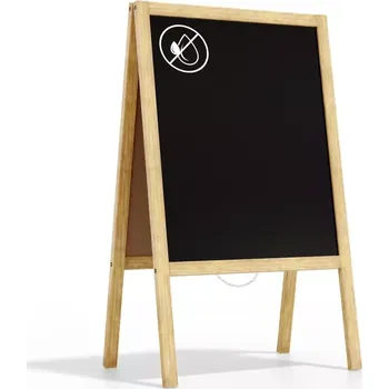 Allboards reklamní áčko s křídovou tabulí 100x60 cm-přírodní rám,PK75NAT