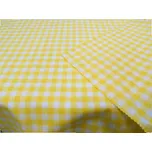 Kanafasové povlečení žlutá 140x220 + 70x90