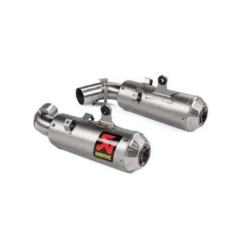 Výfuk pro motocykl Koncovky výfuku motocyklu AKRAPOVIČ SLIP-ON LINE MUFFLERS pro DUCATI HYPERMOTARD 950/950 SP rok 2019-2024
