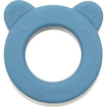 Hračka pro kojence PETITE&MARS Kousátko silikonové s chrastítkem Beary Petrol Blue 0m+ (713816)