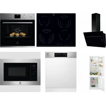 Set domácích spotřebičů ELECTROLUX KODGH70TX + ELECTROLUX EHF6343FOK + ELECTROLUX LFV316K + ELECTROLUX EMS4253TEX + ELECTROLUX EEM48300IX - přebaleno + ELECTROLUX LND5FE18S