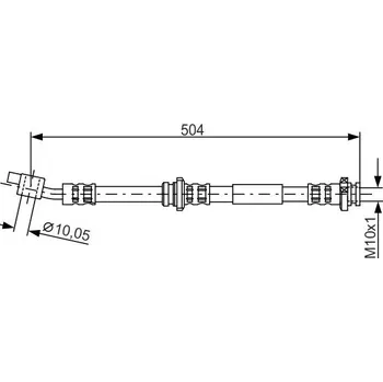 Brzdová hadice Brzdová hadice BOSCH 1 987 476 995