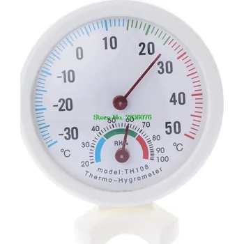 Mini Vlhkoměry Teploměry Měřiče Kruhové hodiny Vnitřní Venkovní Vlhkoměr Vlhkoměr Teplotní měřidlo Mar9-0
