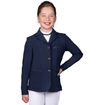 Jezdecké sako QHP Sako závodní Kae QHP, dětské, navy 164