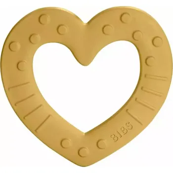 BIBS Baby Bitie kousátko / Heart Mustard