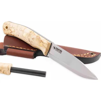 Multifunkční nůž Casstrom Švédský nůž Forest Knife č. 10, bříza kadeřavá s křesadlem