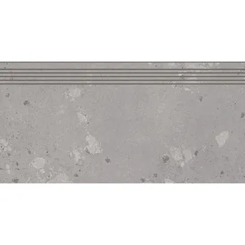 Dlažba Castone, DCP84857, schodovka, 40x80 cm, tmavě šedá