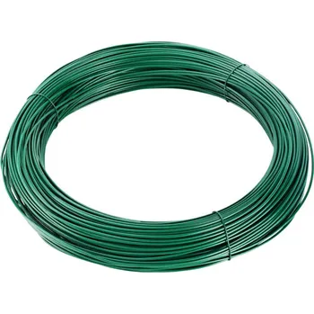 Příslušenství pro plot Vázací drát 1,4/2,0mm; Zn+PVC zelený; 50m