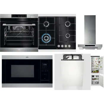 Set domácích spotřebičů AEG BSK792380M + AEG Mastery SpeedBurner HKB64420NB + AEG Mastery DBB5660HM + AEG Mastery MSB2547D-M + AEG Mastery GlassCare FSE73407P + AEG TSC6M181ES