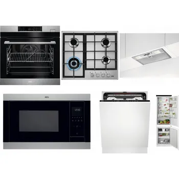 Set domácích spotřebičů AEG BSK782380M + AEG Mastery StepPower HGB64420SM + AEG DGB3523S + AEG Mastery MSB2547D-M + AEG FSE74707P + AEG TSC6M181ES