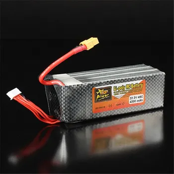 RC model ZOP napájení 22.2V 4200mAh 6S 45C Lipo baterie XT60 zástrčka s baterií Alarm Buzzer RC vrtulník Přístup