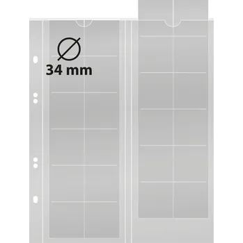 Sběratelství Lindner Multi Collect 24 polí do 34 mm Barva mezilistů: černá