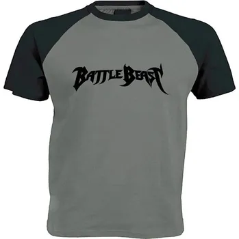 Pánské tričko šedo černé triko Battle Beast