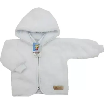 Kabátek pro miminko Lama s nášivkou bílá velikost 56