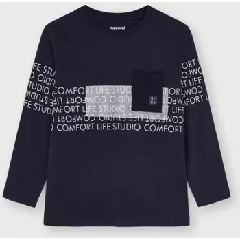 Chlapecké tričko Chlapecké tričko s dlouhým rukávem Mayoral 4092-65 Marino velikost 128