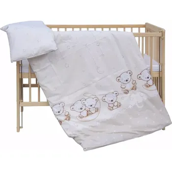 Příslušenství pro dětskou postel a kolébku Povlečení do postýlky 2dílné Scarlett Toro béžová 120x90cm (1643)