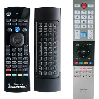 Dálkový ovladač General TOSHIBA CT-8543 - magický náhradní dálkový ovladač
