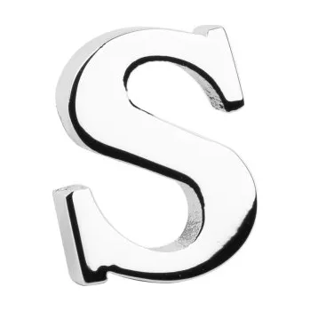 Brož Bubibubi Brož do klopy stříbrné písmeno S