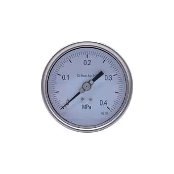 INAIRCOM Manometr glycerinový INOX zadní vývod 50mm G1/4" 0-16bar