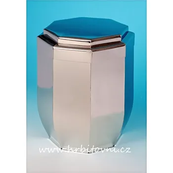 Smuteční dekorace Urna nerezová omiboká bez podstavce