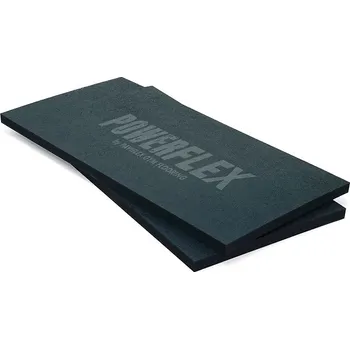 Vzpěračská plošina PAVIFLEX 900 × 450 x 30 mm - logo, BLACK (pár) - doprava zdarma